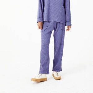 Backbeat Co Organic Cotton Waffle Jogger Mushroom M